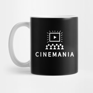Cinemania Classic White Logo T-Shirt Mug